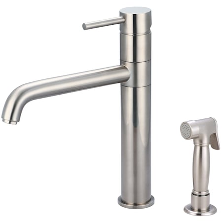 Pioneer Industries Single Handle Kitchen Faucet in PVD Brushed Nickel 2MT161H-BN